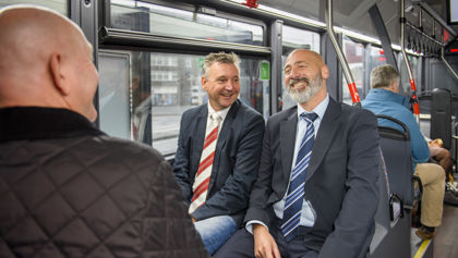 Reizigers Elektrische Bus HTM Reizigers Elektrische Bus HTM