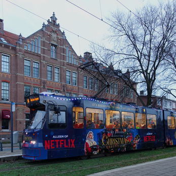 GTL Tram met Netflix advertentie GTL Tram met Netflix advertentie